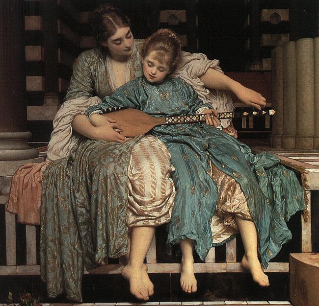 Lord Frederic Leighton Music Lesson oil painting picture